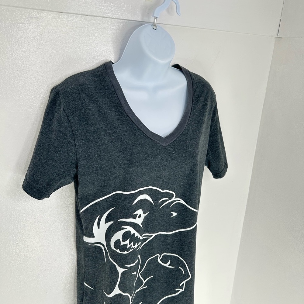 GymShark Retro Logo Shirt Womens Small Big Shark Logo Gym Active Run Athlesiure - Picture 4 of 11